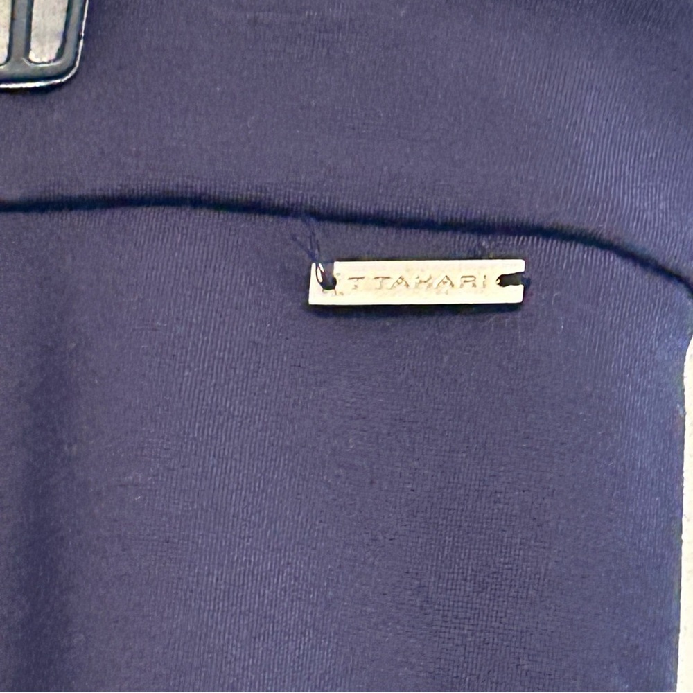 T Tahari Navy Pencil Skirt Size L - Picture 5 of 7